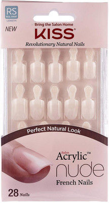 

Kiss Acrylic Nude French Nails, 0.2 Pound Beige(Pack of 28)
