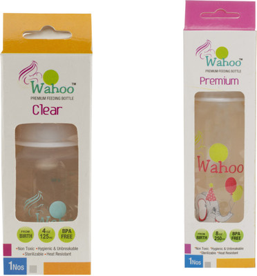 

Wahoo Premium 125ml & 250ml Feeding Bottle Set(Multicolor)