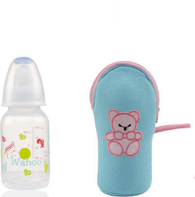 

Wahoo Royal 125ml Feeding Bottle With Cute Bottle Cover(Multicolor)