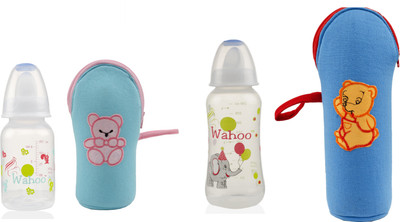 

Wahoo Royal 125ml & 250ml Feeding Bottle Set With Bottle Cover(Multicolor)