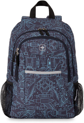 

Swiss Gear Backpack Spacecraft Satin Noir Print 26 L Backpack(Black)