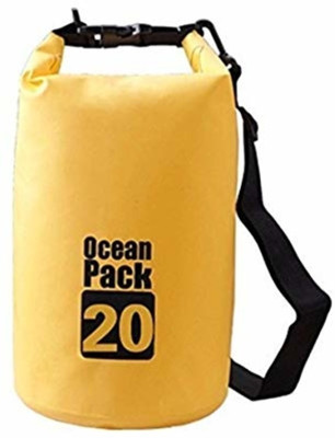 

Arura 20L Outdoor Ocean Pack Waterproof Dry Bag Sack Storage Bag Organizer for Traveling (Yellow) Waterproof Multipurpose Bag(Yellow, 20 L)