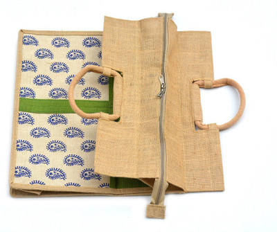 

Art Godaam Jute Shopping Waterproof Multipurpose Bag(Green, 20 inch)