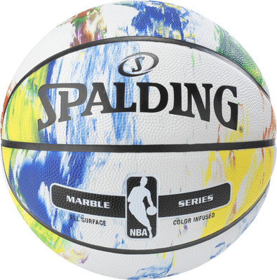 

SPALDING Marble Series- Rainbow Basketball - Size: (Pack of 1, Multicolor, Multiple