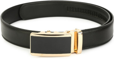 

Pacific Gold Men Formal Black Genuine Leather Belt