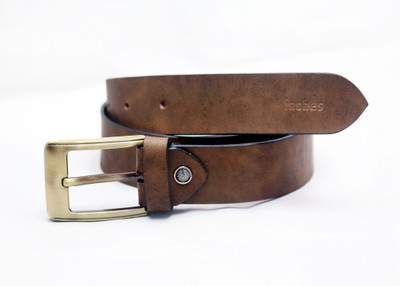 

inches pure leather Men Casual Khaki Genuine Leather Belt, Chiku 145#