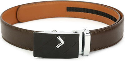 Pacific Gold Men Party Brown Genuine Leather Belt