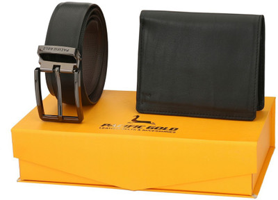 

Pacific Gold Men Formal Black, Brown Synthetic Reversible Belt