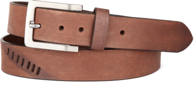 

U+N Women Casual Brown Genuine Leather Belt