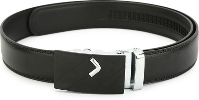 

Pacific Gold Men Casual Black Genuine Leather Reversible Belt