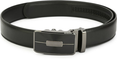 

Pacific Gold Men Party Black Genuine Leather Belt