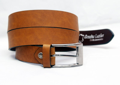 

inches pure leather Men Casual Tan Genuine Leather Belt, Vb plop tan 141#