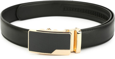 

Pacific Gold Men Formal Black Genuine Leather Reversible Belt