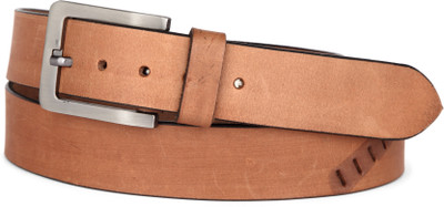 

U+N Men Casual Brown Genuine Leather Belt