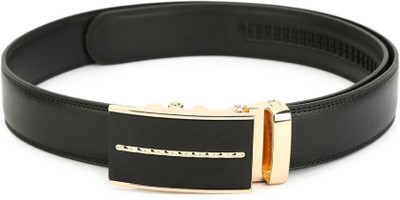 

Pacific Gold Men Formal Black Genuine Leather Belt