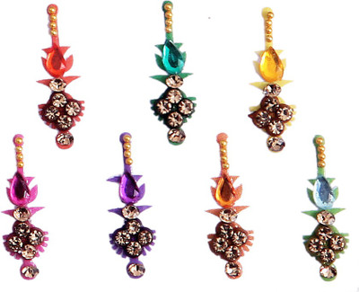 

Sunaina New Love Collection Designer Long FOREHEAD Multicolor Bindis(FANCY BINDI)