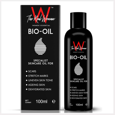 

THE REAL WOMAN Specialist Skin Care BIO-OIL. Removes Scars & Stretch Marks, Treat Uneven Skin Tone, Ageing Skin & Dehydrated Skin.(100 ml)
