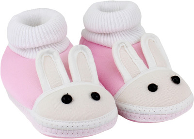 

Neska Moda Rabbit 0 To 12 Month Baby Booties(Toe to Heel Length - 12 cm Pink)