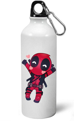 

MUGKIN A-MDP33 Marvel Best Superhero Deadpool Official Printed Bottle 750 ml Sipper(Pack of 1, White)