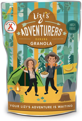 

Lizis Adventurers Banana Granola - 400g(400 g, Pouch)