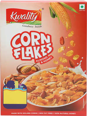 

Kwality Corn Flakes Almond and Honey(250 g, Box)