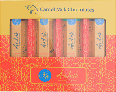 

Aadvik Camel Milk Chocolate Bars(Pack of 4, 112 g)