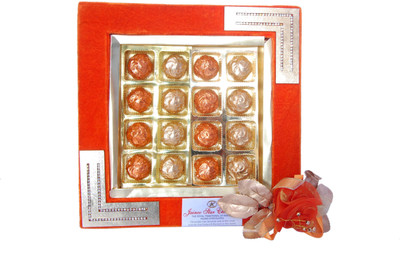

Jainco Star Chocolates Diamond Orange Tray Chocolate Gift Pack Caramels(224)