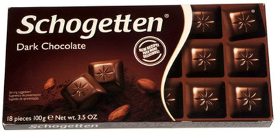 

Schogetten Dark Chocolate, 100g Bars(Pack of 18, 100 g)