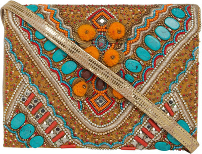 

Tarusa Casual Multicolor Clutch