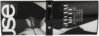 

ASNORA Casual Black Clutch