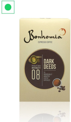 

Bonhomia Dark Deeds 10 Coffee Capsules Roast & Ground Coffee 75 g