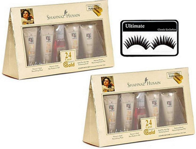 

Ultimate Eyelashes With Shahnaz Husain 24 Carat Gold Facial Kit Set Of 2(Set of 3)