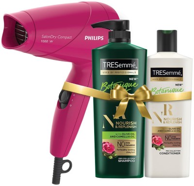 TRESemme Nourish & Replenish Shampoo and Conditioner Plus Philips Hair Dryer (3 Items in the set)
