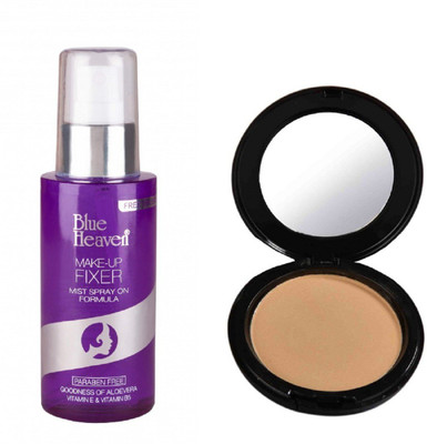

Blue Heaven Makeup Fixer - Mist Spray Formula with artisto compact (PACK OF 2)(Set of 2)