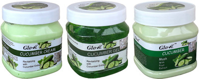 

Glow Right CUCUMBER FACIAL SET M3(Set of 3)