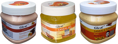 

Glow Right SANDAL FACIAL SET M3(Set of 3)