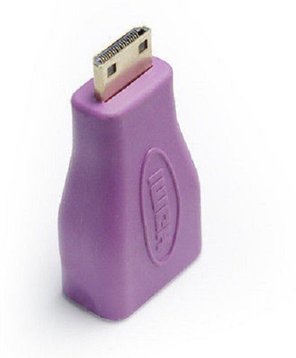 

GVAAS Colorful Mini HDMI (C) HDMI Adapter(Compatible with Mobile, Laptop, Tablet, Mp3, Gaming Device, Purple)
