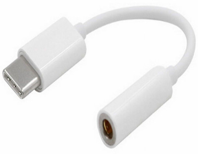 

eShop24x7 USB 3.1 Type C Adapter to 3.5mm Earphone Headset Cable Headphone Adapter(White)