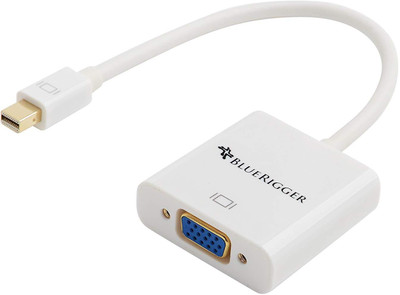 

BlueRigger Mini DisplayPort (Thunderbolt) to VGA Adapter VGA Cable(Compatible with Mobile, Laptop, Tablet, Mp3, Gaming Device, White)