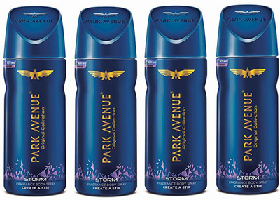 Park Avenue STORM DEODORANT SPRAY 150 ML Deodorant Spray - For Men & Women(150 ml, Pack of 4)