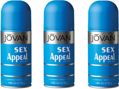 

Jovan Deodorant Body Spray For Men 150ML Each (Pack of 3) Deodorant Spray - For Men(450 ml, Pack of 3)