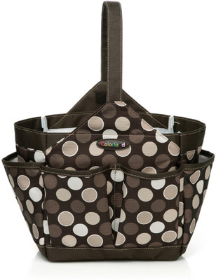 

Colorland Emilia Baby Care kitbag, Portable Insulated Baby Bottle Cooler Lunch Bag Tote Diaper Bag(Brown-Dot Print)