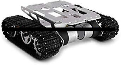 

KitsGuru (EXPORT QUALITY) ALUMINIUM ALLOY SMART CAR VEHICLE TANK ROBOT CHASSIS WITH MOTORS (DIY UNASSEMBLED Electronic Components Electronic Hobby Kit