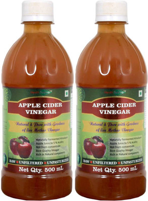 

Health Nutriva Apple Cider Vinegar Raw,Unfiltered and unpasteurized with goodness of live mother vinegar 500mL Pack of 2 Apple Cider Vinegar(2x500 ml, Unflavoured Flavored)