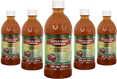 

Health Nutriva Apple Cider Vinegar Raw,Unfiltered and unpasteurized with goodness of live mother vinegar 500mL Pack of 5 Apple Cider Vinegar(5x500 ml, Unflavoured Flavored)