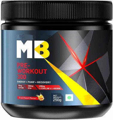 

MB PRE-WORKOUT 300 Energy Drink(FRUIT PUNCH Flavored)