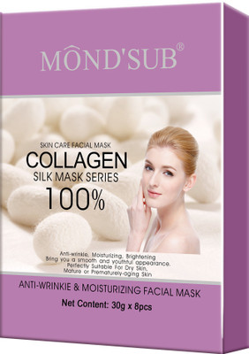 

Mondsub ANTIWRINKLE & MOISTURIZING FACIAL MAKS (30G, PACK OF 8)(240 g)
