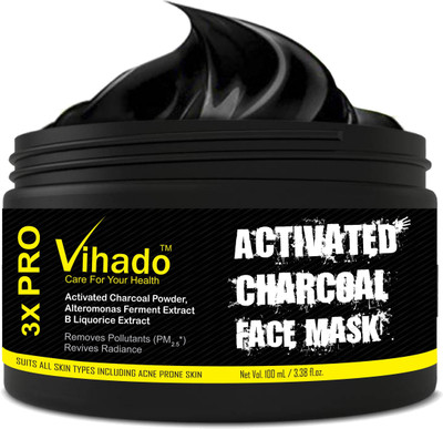 Vihado Charcoal Bamboo (charcoal) face mask 100 ml(100 ml)