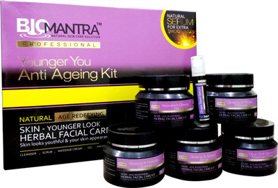 

Biomantra ANTI AGEING YOUNGER YOU FACIAL KIT 312G 312 g(Set of 6)