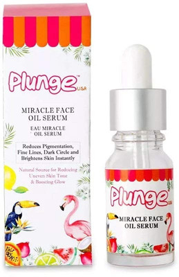 

O3+ Plunge Natural Miracle Face Oil Infused with Macademia, Apple Seed and Argan Oil - 100% Natural and Organic Base with No Parabens and Minerals - Reduces Pigmentation, Fine Lines, Dark Circles and Brightens Intensity in All Skin Types (10 ml)(10 ml)